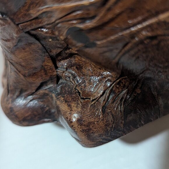 Elephant Leather Casa Vento Vino Rosso Barware Bar Wine Decanter Glass eyes - Picture 10 of 11